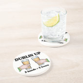 En Grès Dublin vers le haut des dessous de verre (Côté)