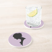 EN GRÈS ÉLÉGANT DESSOUS DE VERRE LADY CAMEO SANDSTONE (Côté)