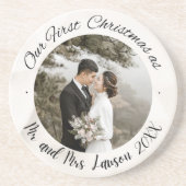 En Grès Élégant Notre premier Dessous de verre photo maria (Devant)