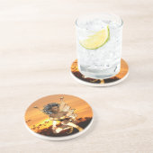 En Grès Elf aux dessous de verre de crépuscule (Côté)