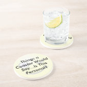 En Grès Est-ce un Dessous de verre personnel ? (Côté)