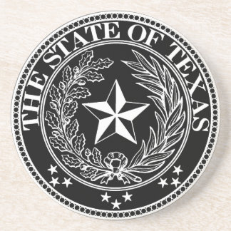 En Grès État de noir de dessous de verre du Texas