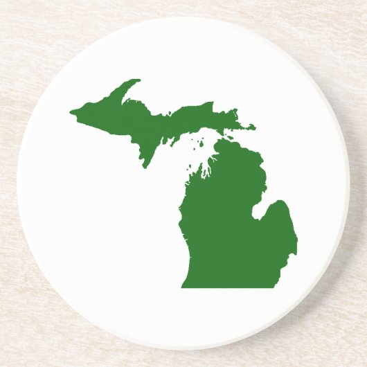 En Grès État du Michigan Dessous de verre Sandstone (Devant)