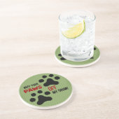 En Grès Éteins mon Dessous de verre de boisson (vert) (Côté)