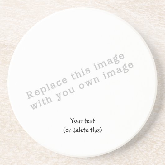 En Grès Faites vos propres dessous de verre (Devant)