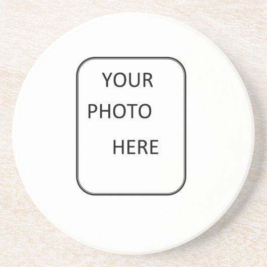 En Grès Faites votre des dessous de verre aimables (Devant)