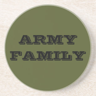 En Grès Famille de l'Armée de dessous de verre