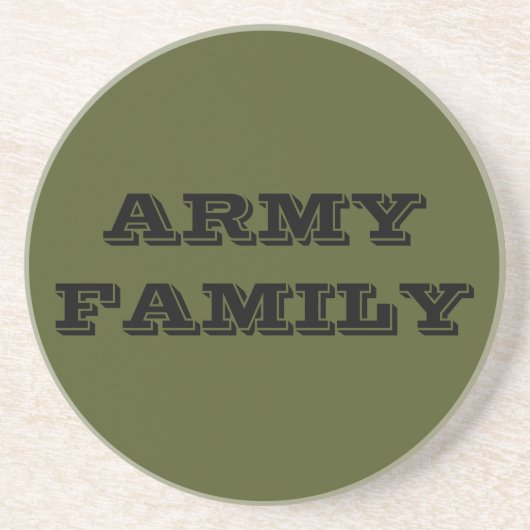 En Grès Famille de l'Armée de dessous de verre (Devant)