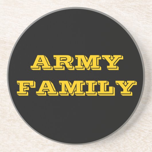 En Grès Famille de l'Armée de dessous de verre (Devant)