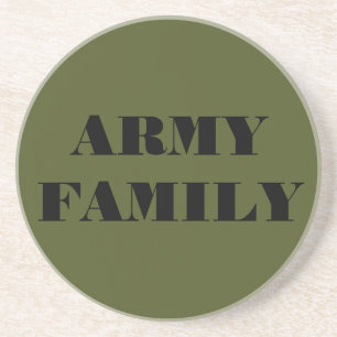 En Grès Famille de l'Armée de dessous de verre