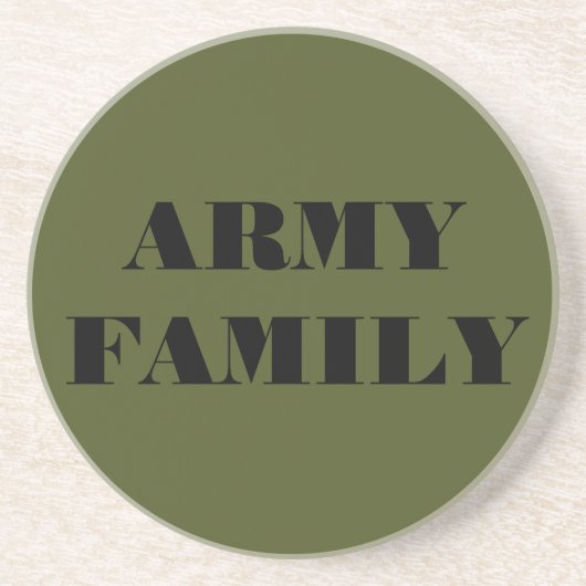 En Grès Famille de l'Armée de dessous de verre (Devant)