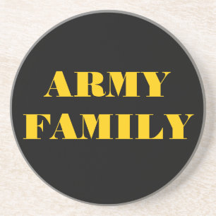 En Grès Famille de l'Armée de dessous de verre
