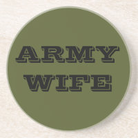 Femme de l'armée dessous de verre