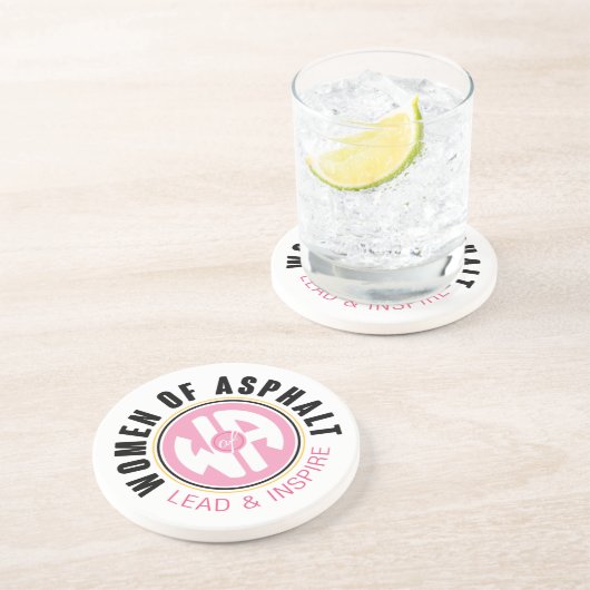 En Grès Femmes du Dessous de verre d'asphalte (Côté)