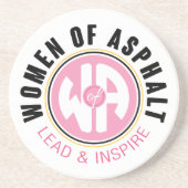 En Grès Femmes du Dessous de verre d'asphalte (Devant)