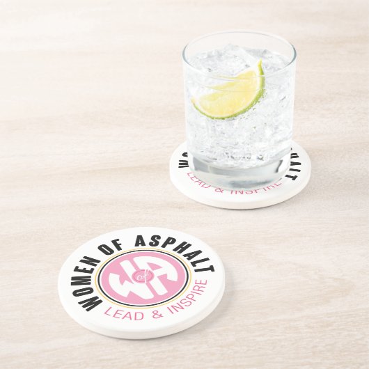 En Grès Femmes du Dessous de verre d'asphalte (Côté)