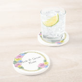 En Grès Fête de mariage florale Dessous de verre Réception (Côté)