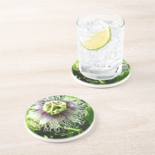 En Grès Fleur Monster - Dessous de verre (Côté)