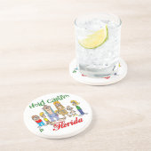 En Grès Floride Funny Trailer Park Dessous de verre Sandst (Côté)