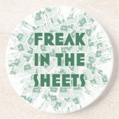 En Grès Freak dans le Dessous de verre Sheets (Devant)