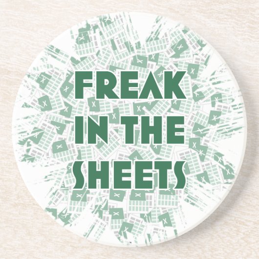 En Grès Freak dans le Dessous de verre Sheets (Devant)