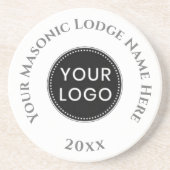 En Grès Freemasons Masonic Dames Dessous de verre de nuit (Devant)
