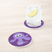 En Grès Funny Octopus dessous de verre monogramme personna (Côté)