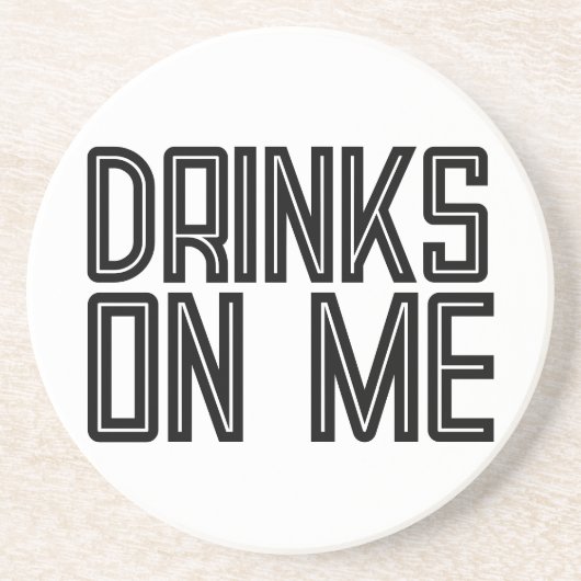 EN GRÈS FUNNY SANDSTONE BOISSONS DESSOUS DE VERRE (Devant)