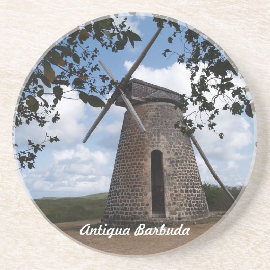 En Grès Gamme Antigua-Barbuda — Dessous de verre de l'espo (Devant)
