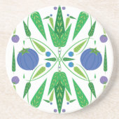 En Grès Gardien Du Dessous de verre De Sandstone De Bleuet (Devant)