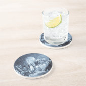 En Grès George Washington et son dessous de verre général (Côté)