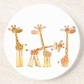 En Grès Giraffes de Dessin : Le Dessous de verre des Troup (Devant)