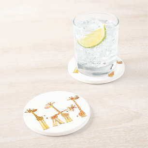 En Grès Giraffes de Dessin : Le Dessous de verre des Troup