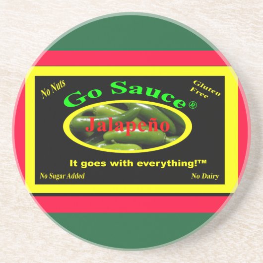 En Grès Go Sauce dessous de verre doux (Devant)