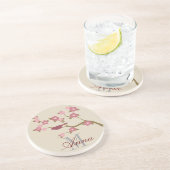 En Grès Gris nommé fait sur commande de dessous de verre (Côté)