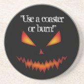 En Grès Halloween Jack O'Lantern dessous de verre (Devant)