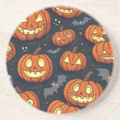 En Grès Haunted Halloween Dessous de verre avec chauves-so (Devant)