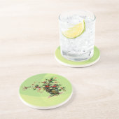 En Grès Holly Feuille Dessous de verre (Côté)