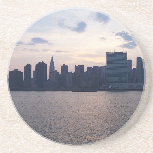 En Grès Horizon de NYC - dessous de verre (Devant)