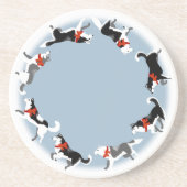 En Grès Husky Dessous de verre Husky Malamute Dessous de v (Devant)
