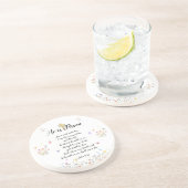 En Grès Il est ressuscité - Dessous de verre de Pâques (Côté)