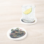 En Grès Imaginaire chinois 3D paysage Dessous de verre de (Côté)