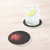 En Grès Incendie 2 Dessous de verre (Côté)