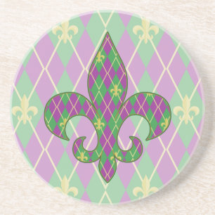 En Grès Jacquard Carnaval Dessous de verre Sandstone