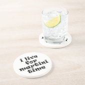 En Grès J'adore le dessous de verre Martini Time (Côté)
