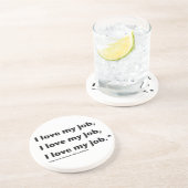 En Grès J'aime mes dessous de verre de Job* (Côté)