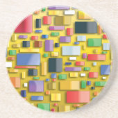 En Grès Jaune, buvant - dessous de verre Cartier 9000 (Devant)