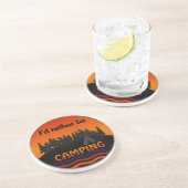 En Grès Je préférerais être dessous de verre de camping (Côté)