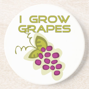 En Grès J'élève des dessous de verre de raisins