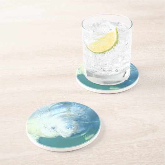 En Grès Jeter un coup d'oeil des dessous de verre de (Côté)